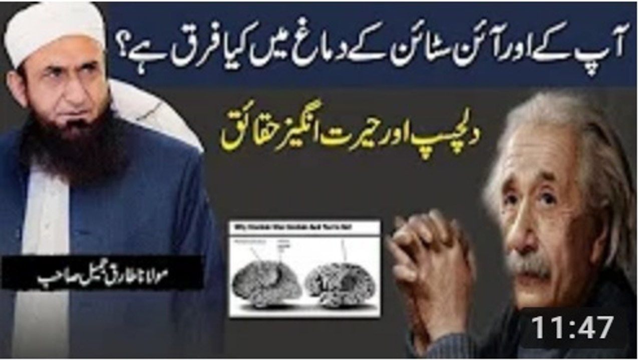How is Albert Einstein's brain different_ _ Maulana Tariq Jameel Latest Bayan 2018