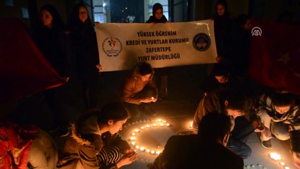 Üniversite öğrencilerinden Mehmetçik'e ışıklı destek - KÜTAHYA