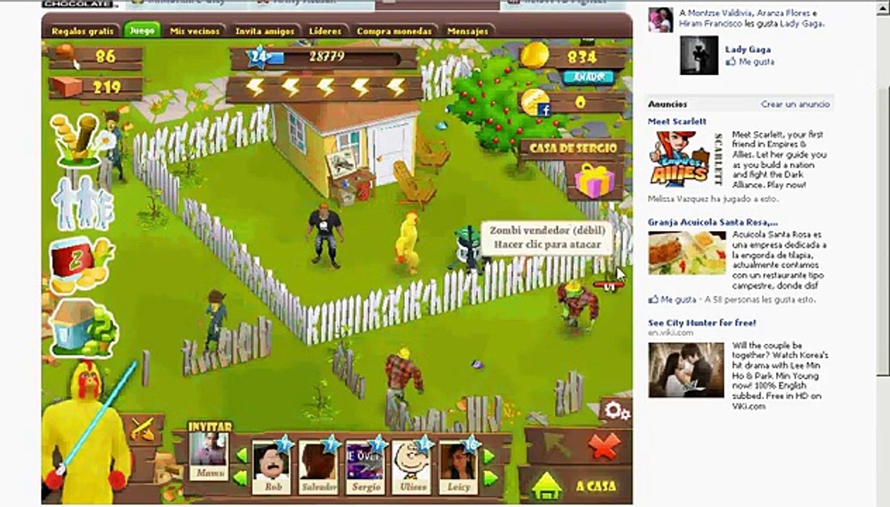 truco de zombie lane dinero y experiencia infinita new