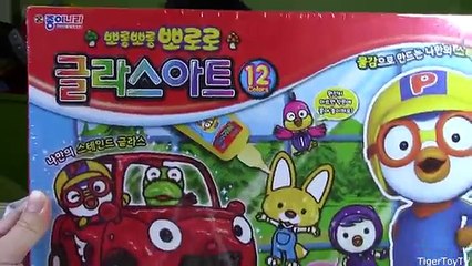 뽀롱뽀롱 뽀로로 글라스아트 토이리뷰 PORORO STAINED GLASS ART TOY REVIEW