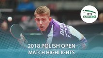 2018 Polish Open Highlights I Tobias Rasmussen vs Samuel Novota (Qual)