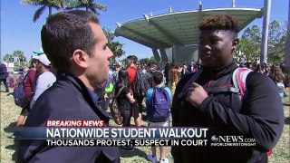 Students from across the US participate in walkout