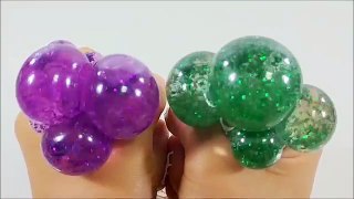 How To Make Colors Glitter Powder Squishy Stress Ball Balloons - ToymongTV