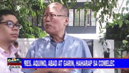 Ex-Pres. Aquino, Abad, at Garin, haharap sa COMELEC