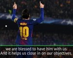 Barcelona blessed to have Messi - Iniesta
