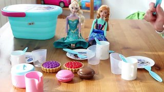 Cesta Pic-Nic Frozen. Merendamos con Elsa y Anna. Juguetes en español.