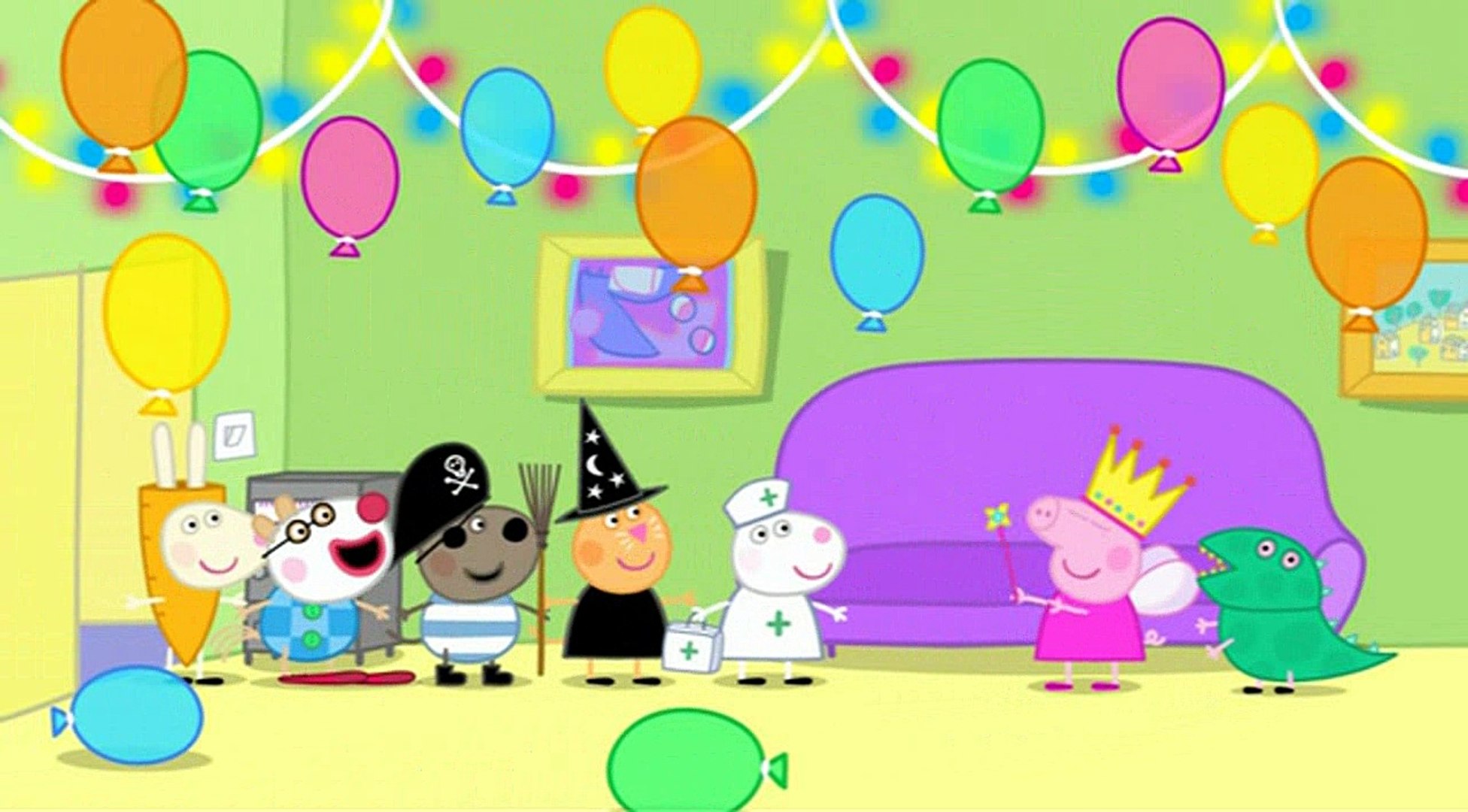 peppa fancy dress party Pig Outfit PARTY PIGS Red Blue Mascot Fancy Dress Costume Hire Complete with leggings and the recognizable headpiece Peppa Pig: Fancy Dress Party: