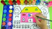 Drawing House Penthouse And Coloring Colorful Hand Paint Learning Colors Coloring Pages For Kids