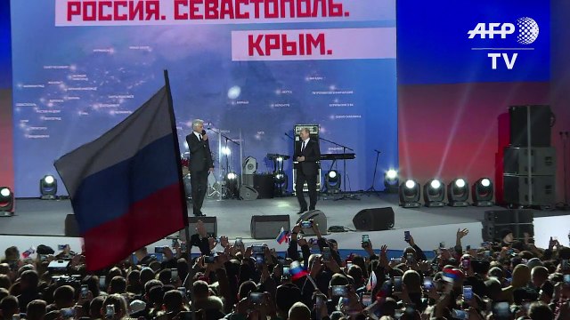 Putin hails Crimea annexation in speech ahead of vote