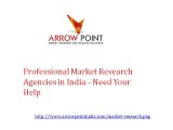 Top and Professional Marketing Research Agencies in India