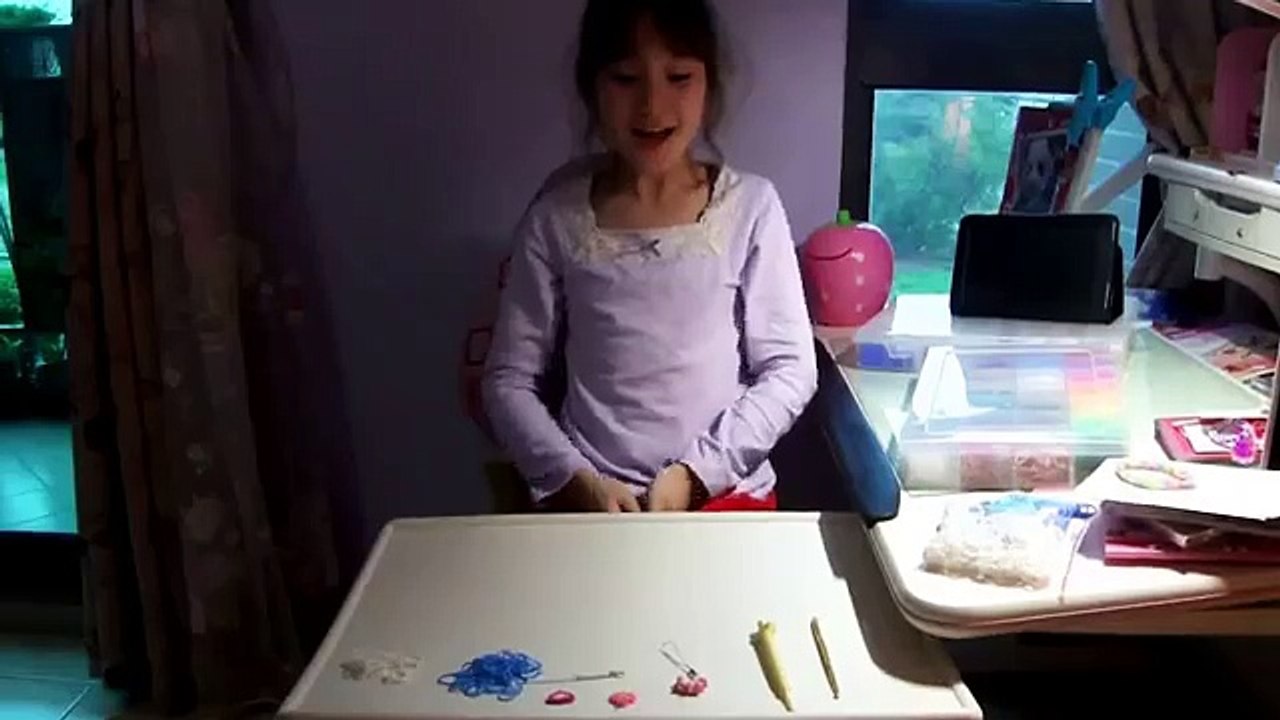 Amelia 彩虹橡皮筋教學~雪花吊飾