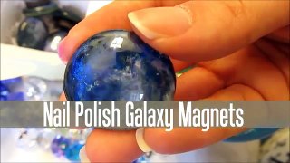 Dollar Tree DIY - Galaxy Magnets & Diamond Thumb Tacks