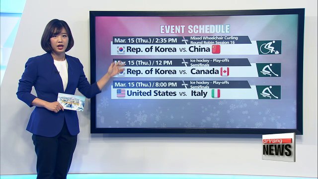 PyeongChang Paralympics Day 6 schedule