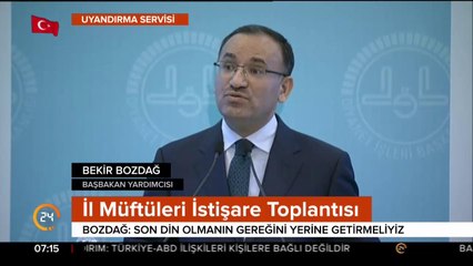 "Son din olmanın gereğini yerine getirmeliyiz"