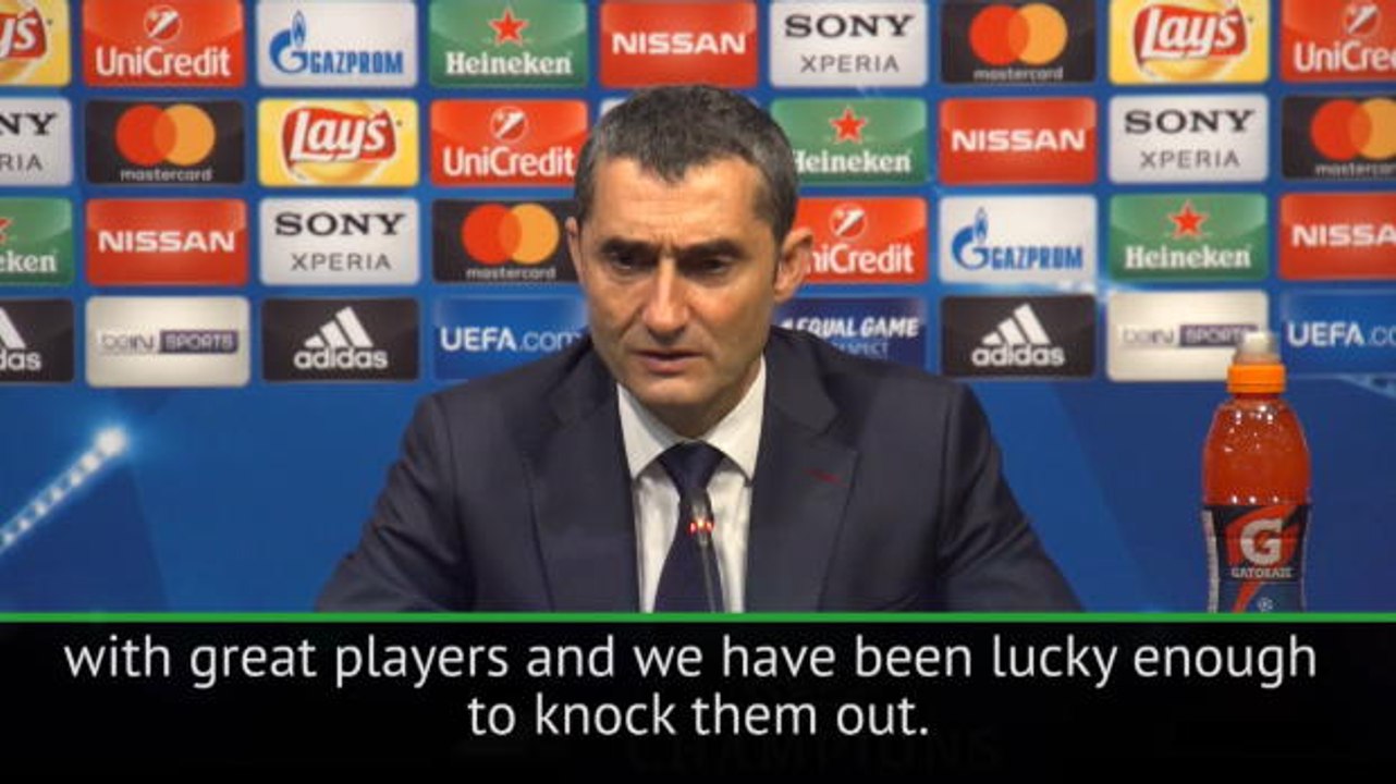 Barcelona lucky to knock Chelsea out - Valverde