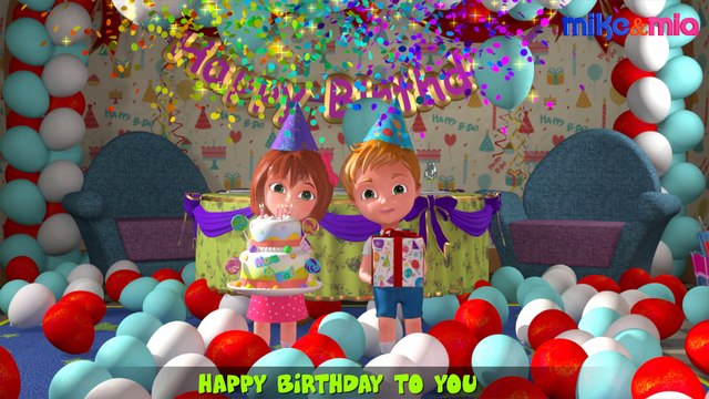 Happy Birthday Song for Kids | Nursery Rhymes and Kids Songs | Happy Birthday to You by Mike and Mia