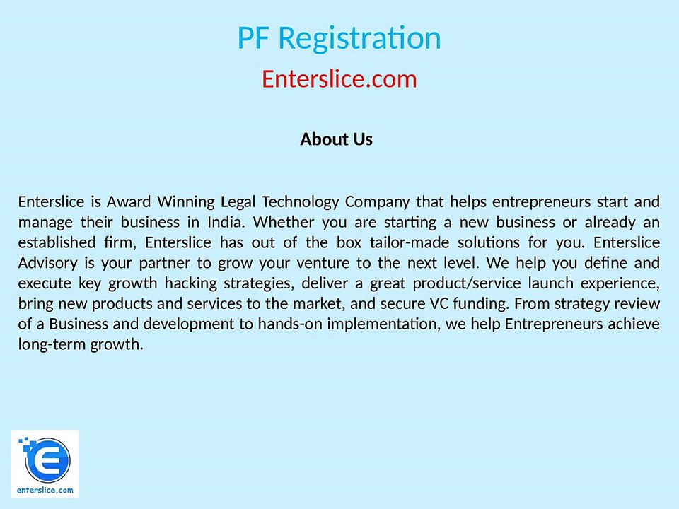 PF Registration