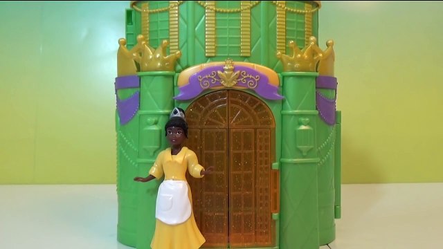 PLAY DOH Makover for Disney Princess Tiana Royal Dress Polly Pocket MagiClip Doll Playdoh