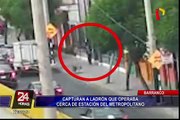 Barranco: capturan a raqueteros que operaban cerca de estación del Metropolitano