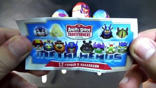 Surprise Eggs Angry Birds Transformers Popsicles Edition Opening Toys Video For Kids and Children