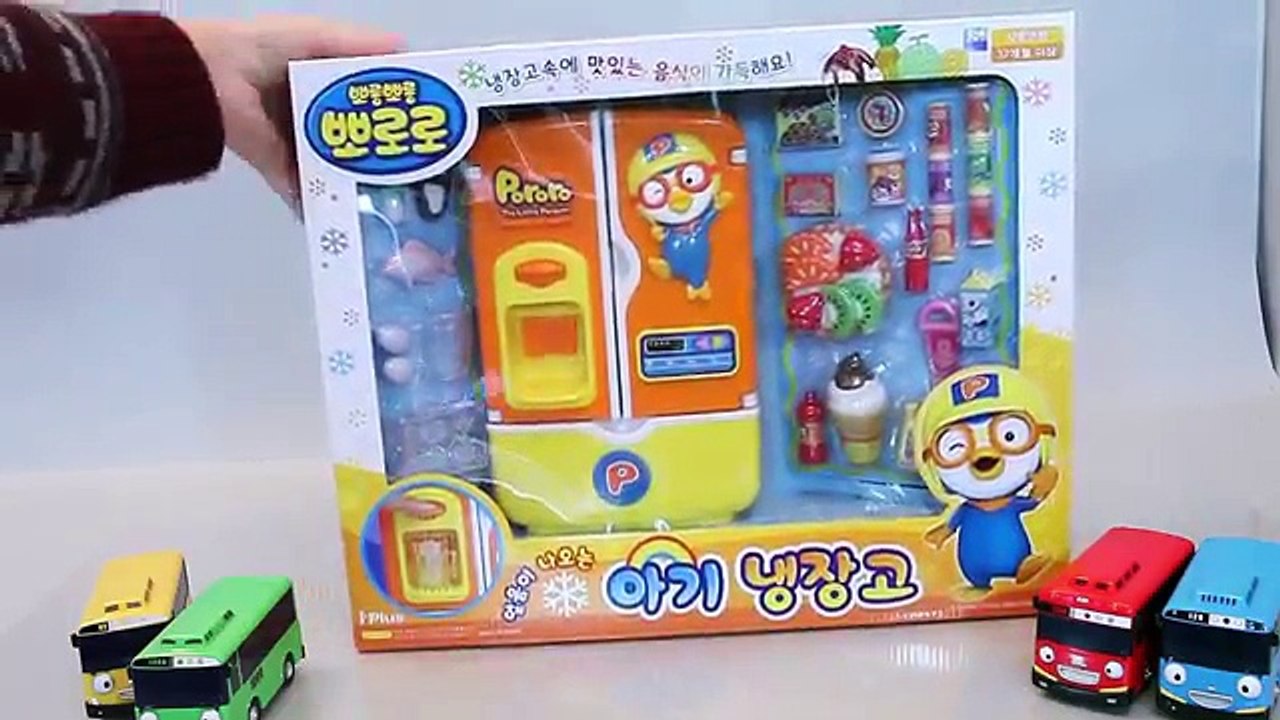 뽀로로 냉장고 아이스크림 요리 놀이 장난감 타요 Pororo Ice Cream Refrigerator Toy Игрушки