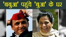 Modi- Yogi को मात देने के बाद Mayawati से Akhilesh Yadav ने की मुलाकात | वनइंडिया हिन्दी