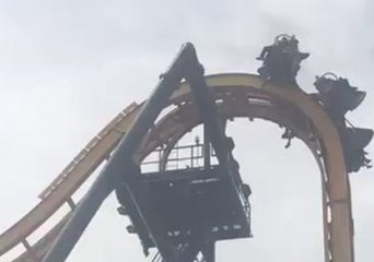 Roller Coaster Leaves Thrill-Seekers Dangling After Ride Grinds to Halt