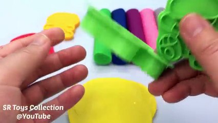 Play Doh Modeling Clay Learn Colors Nursery Rhymes Robocar Poli Molds Fun for Children Surprise Toy