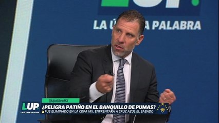 ¿Peligra Patiño en el banquillo de Pumas?
