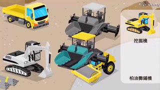 Construction Machinery - Builds Trucks For KIDS | Learms Cartoon & Videos for Children