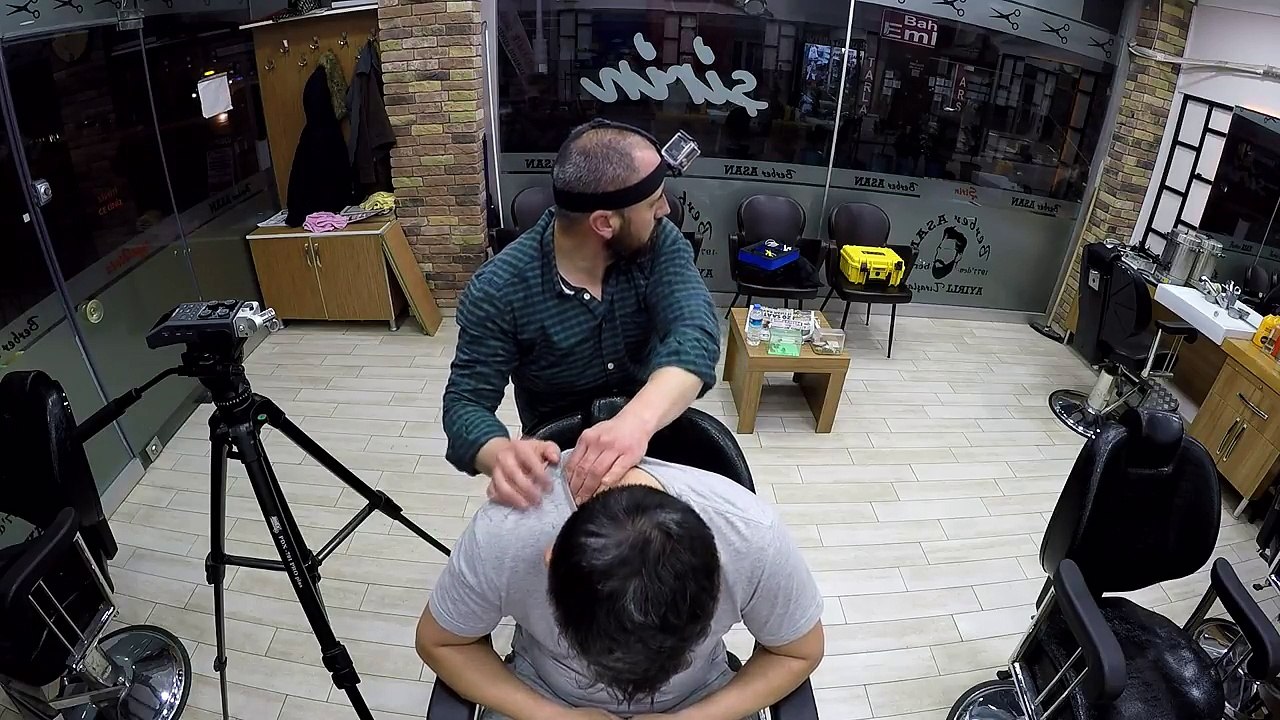 Asmr Turkish barber soft touch massage