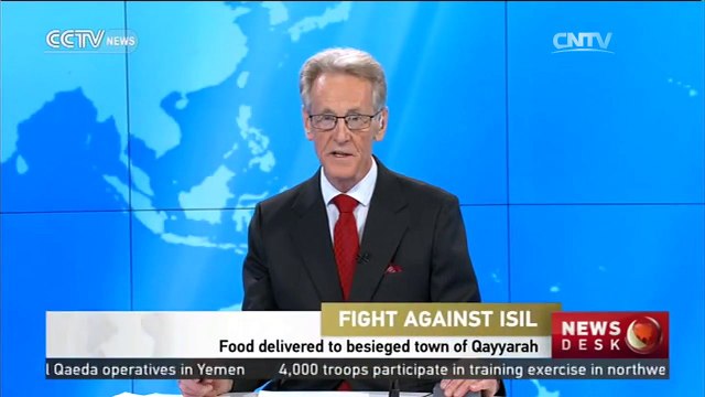 Food delivered to ISIL besieged town of Qayyarah