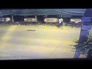 วงจรปิดจับภาพ หนุ่มมือบอน กรีดรถ 4 คันรวด