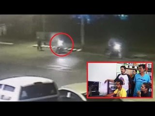 ตำรวจเปิดภาพวงจรปิด! ไล่ล่าคนร้ายจี้ชิงรถ จยย. สาวตรัง กลางเมือง