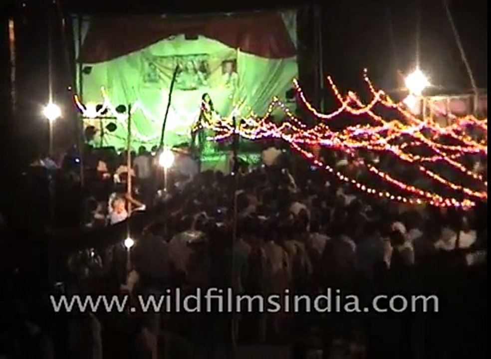 Sex workers dance around burning funeral pyres in Varanasi