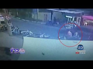 วงจรปิดจับภาพคนร้ายขโมยถุงกับข้าวแขวนหน้ารถ จยย  l ข่าวเวิร์คพอยท์ l 29 เม.ย.60