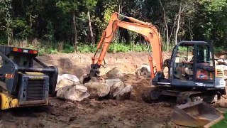 How to turn a hill into a flat yard with a Retaining wall