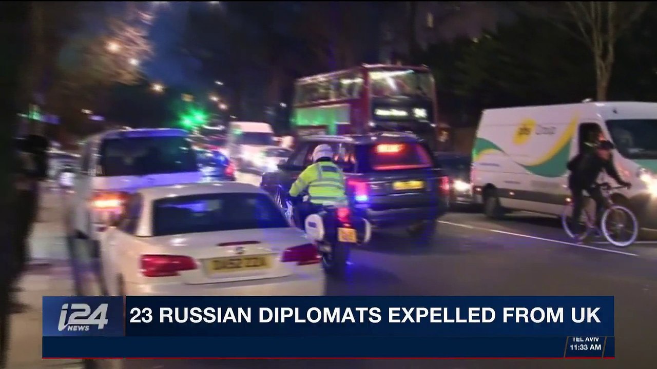 i24NEWS DESK | 23 Russian diplomats expelled fr...