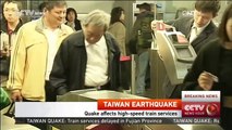 Quake affects high-speed train services