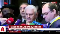 Başbakan Yıldırım: Terörle mücadelede Azerbaycan�ın yanındayız