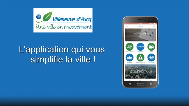 Téléchargez gratuitement l'application mobile de la Ville de Villeneuve d'Ascq