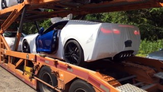2016 C7 Corvette Delivery Off Truck & Startup Exhaust!