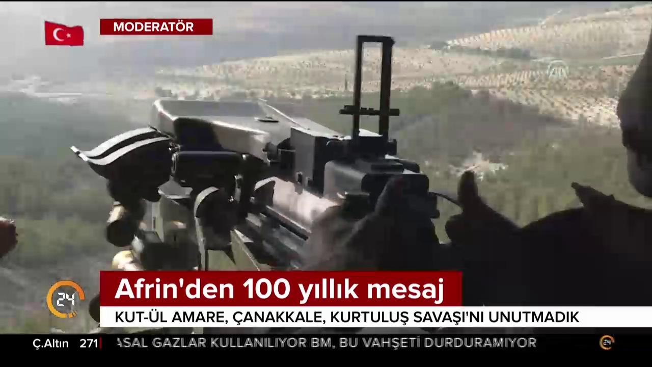 Afrin'den 100 yıllık mesaj: Vatan için can alıp, can verenler
