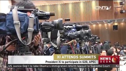 President Xi to attend G20, APEC summits