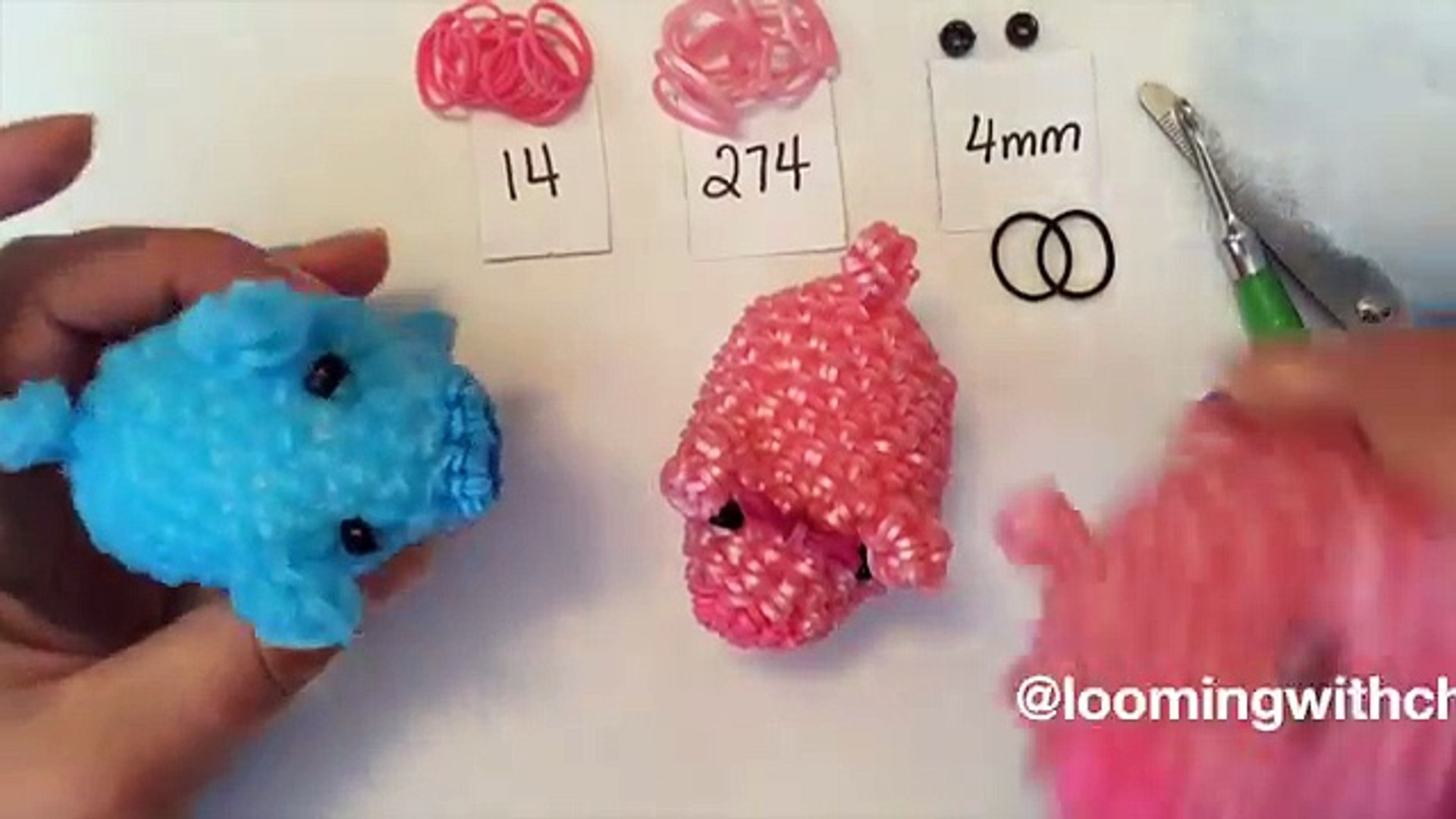 Rainbow Loom 3D Hello Kitty Amigurumi/Loomigurumi Body - PART TWO - Hook  Only Loomless (loom-less) 