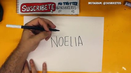 SACAR UN DIBUJO DE MI NOMBRE - Dibujos fáciles paso a paso – NOELIA