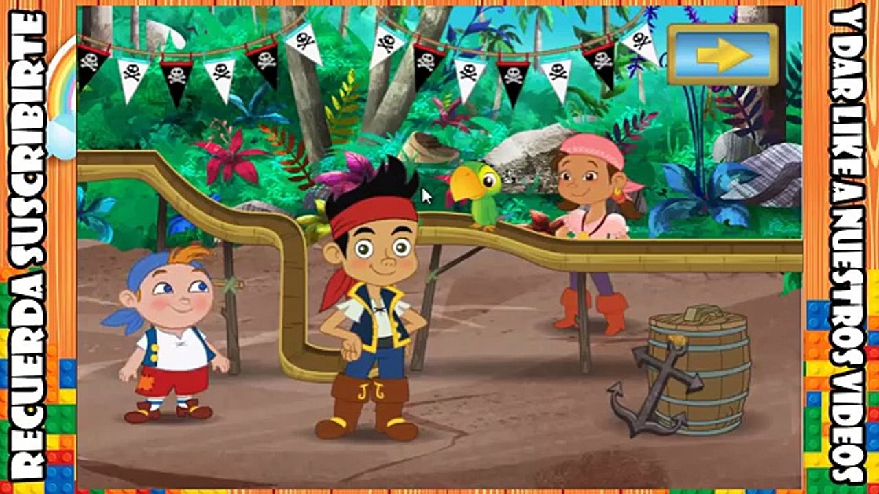 Jake y los Piratas del Pais de Nunca Jamas En Español latino, videojuego la carrera de canicas