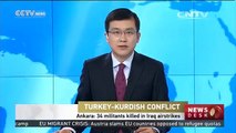 Ankara  34 militants killed in Iraq airstrikes