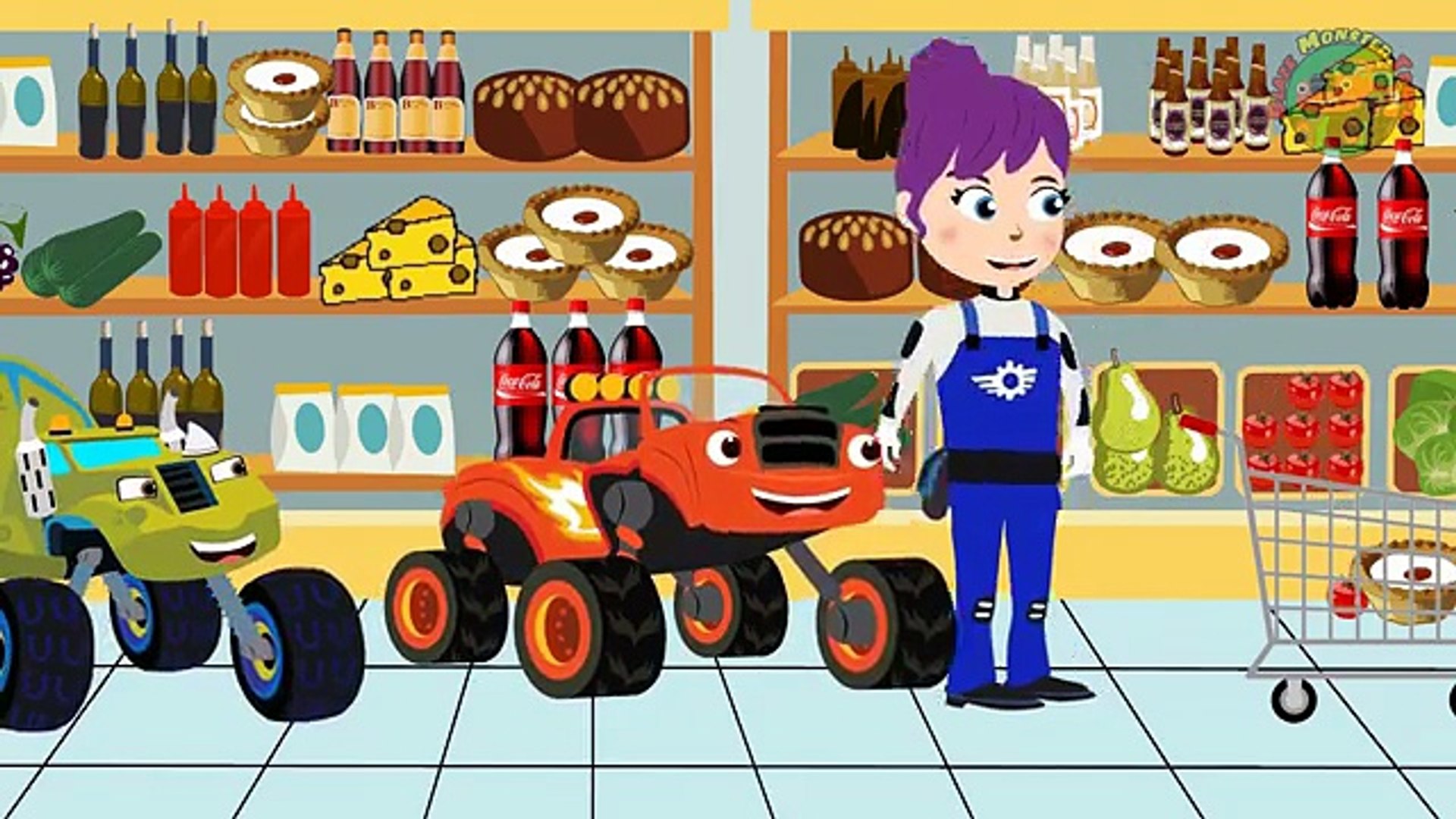 Cartoon Monster Truck Blaze