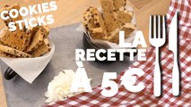 RECETTE À 5€ :  Cookies Sticks aux pépites de chocolat